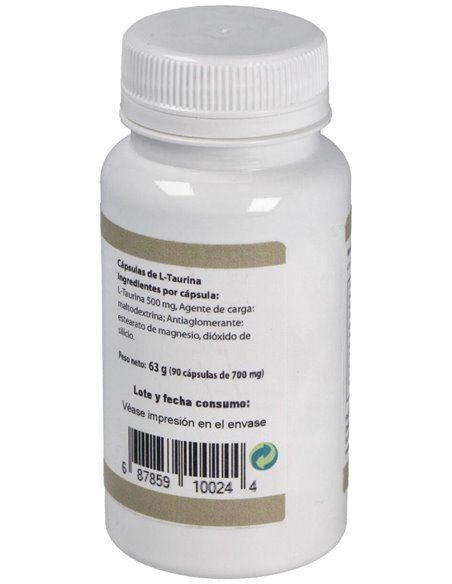 Taurina 500Mg. 90Cap. de Ortocel Nutri-Therapy