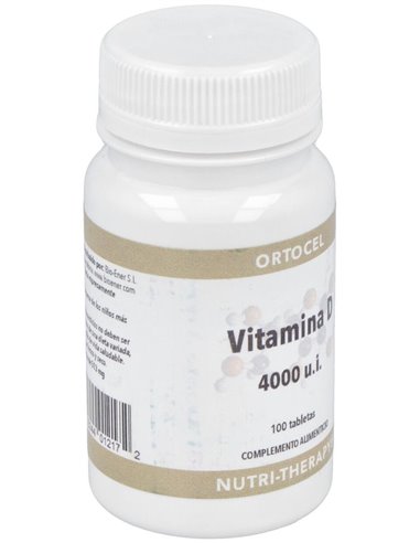 Vitamina D 4000Ui 100Comp. de Ortocel Nutri-Therapy