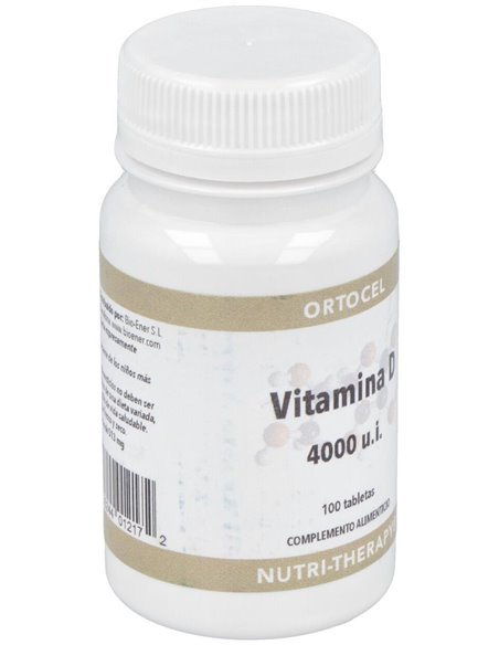 Vitamina D 4000Ui 100Comp. de Ortocel Nutri-Therapy