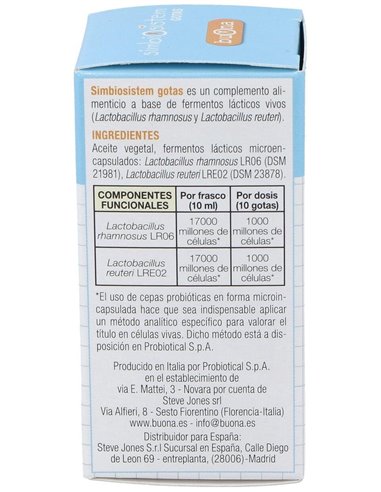 Simbiosistem Colicos Lactantes 10Ml. de Buona