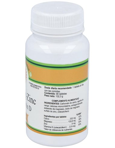 Cal Mag Zinc (Calcio-Magnesio-Zinc-Vit.D) 90Comp. de Nutri-Force