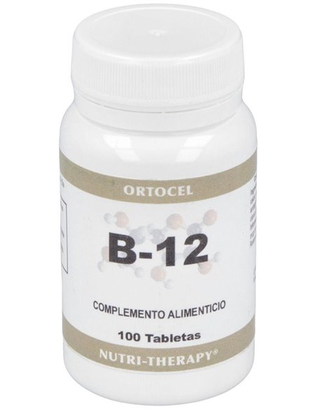 Vitamina B-12 500Mcg. 100Comp. de Ortocel Nutri-Therapy