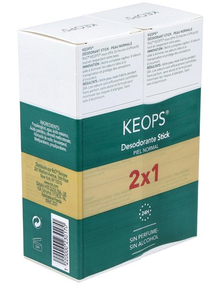 Pack Roc Keops Deo Stick Piel Normal 2X40Ml. de Roc