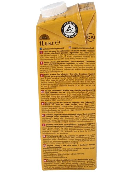 Bebida Vegetal De Avena  1Lt 6Uds. de Naturgreen