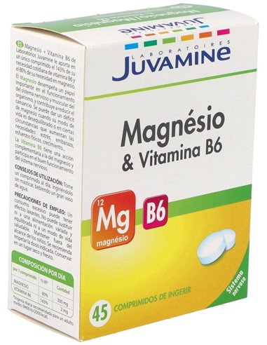 Juvamine Magnesio + B6 45Comp. de Juvamine