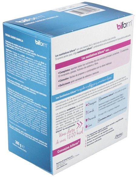 Crema Vainilla  Envase 6 Sobres(6 Comidas) de Biform®