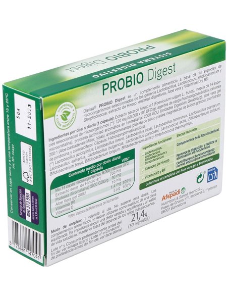 Probiodigest   Envase 3O Cápsulas(30 Dias) de Dielisa®
