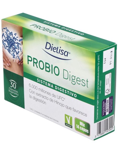 Probiodigest   Envase 3O Cápsulas(30 Dias) de Dielisa®