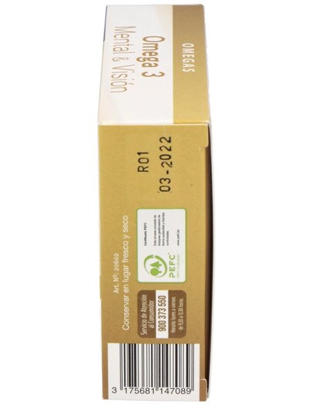 Omega  3 Mental & Visión  Envase 45 Perlas(45 Días) de Dielisa®