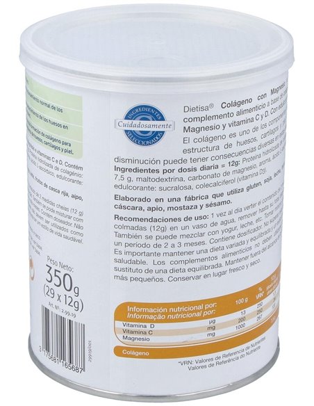 Colageno Con Magnesio 350Gr. de Dietisa (Dielisa)