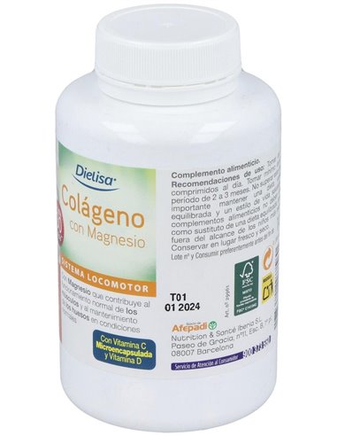 Colágeno Comprimidos 180   Envase 180 Comp.(20-30 Días) de Dielisa®