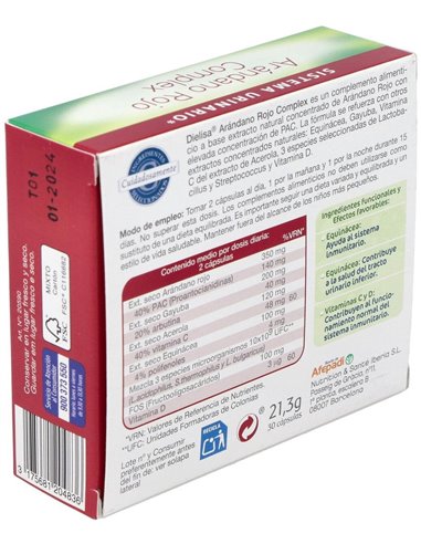 Arandano Rojo Complex  Envase 30 Cápsulas(15 Dias) de Dielisa®
