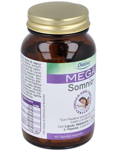 Mega Somnio   Envase 60 Cápsulas(30 Días) de Dielisa®