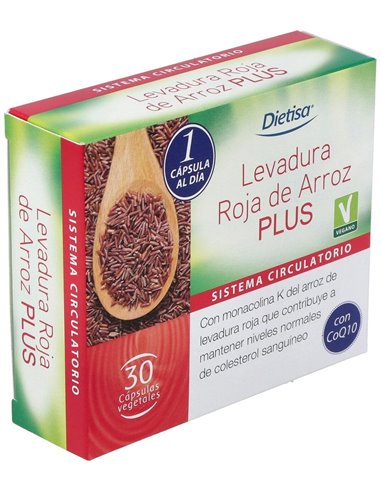 Levadura roja de arroz Plus  30 cápsulas