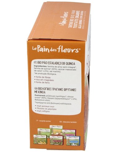 Cracker Quinoa 150Gr.Bio Sg Vegan de Le Pain Des Fleurs