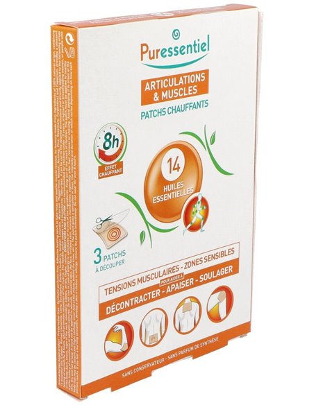Articulaciones Y Musculos Con Calor 14 Ae 3Parches de Puressentiel