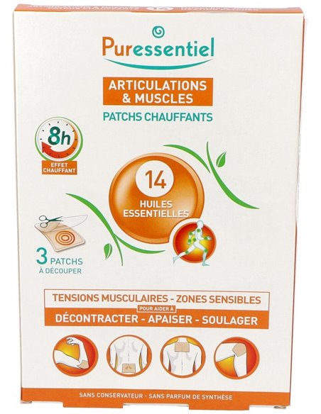 Articulaciones Y Musculos Con Calor 14 Ae 3Parches de Puressentiel