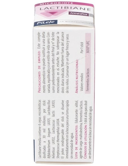 Lactibiane Imedia 4Sticks de Pileje