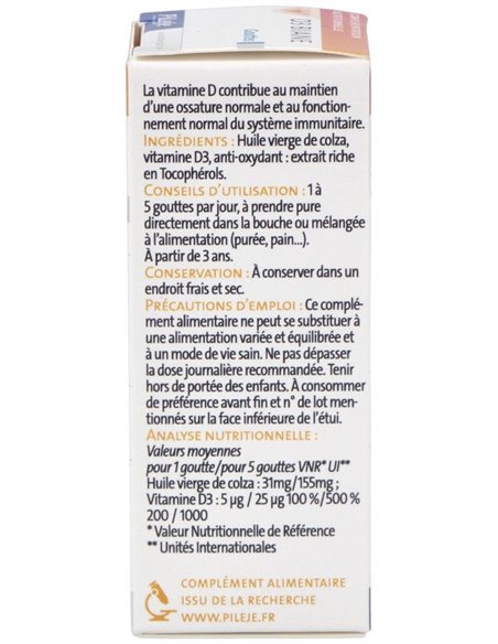 D3 Biane 20Ml. de Pileje