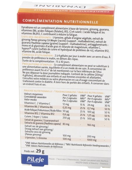 Dynabiane  60 cápsulas de Pileje