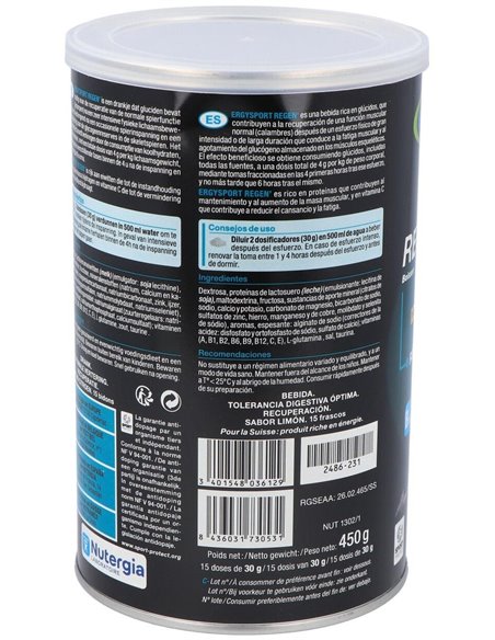 Ergysport Regen 450Gr. de Nutergia