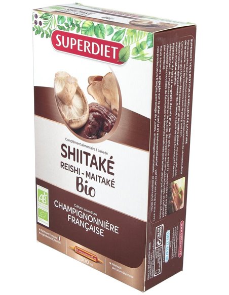 Shitake-Maitake-Reishi Bio 20Amp. de Superdiet