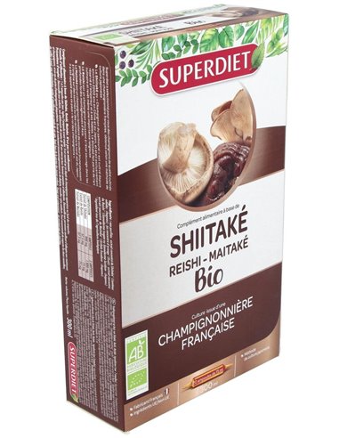 Shitake-Maitake-Reishi Bio 20Amp. de Superdiet