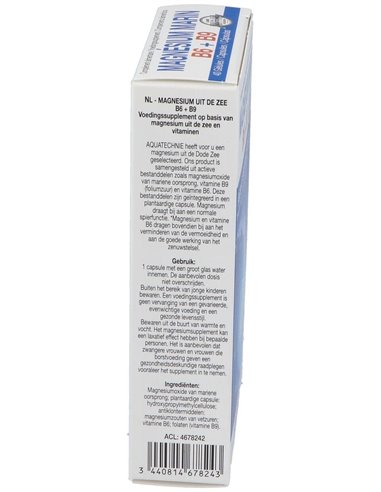 Magnesio Marino+B6+B9 40Cap. Biotechnie de Biover