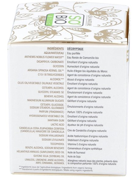 Crema De Dia Antiedad Hialuronico-Argan 50Ml. Bio de So´Bio Etic