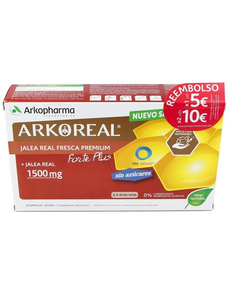 Arkoreal Jalea Real 1500Mg 20Amp. S/A de Arkopharma