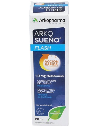 Arkorelax Sueño Flash Spray Sublingual 20Ml. de Arkopharma