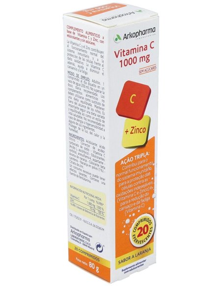 Arkovital Vitamina C 1000Mg 20Comp Efervescentes. de Arkopharma