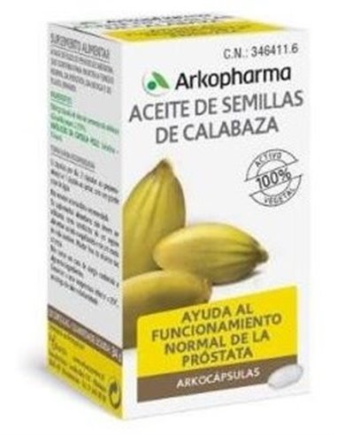 Aceite De Semillas De Calabaza 50Arkocapsulas.Bio de Arkopharma
