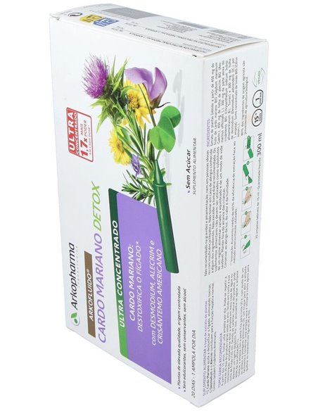 Arkofluido Cardo Mariano 20Amp. Bio de Arkopharma