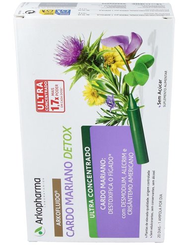 Arkofluido Cardo Mariano 20Amp. Bio de Arkopharma