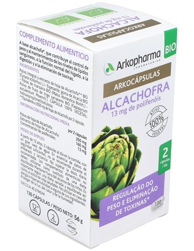 Alcahofa 130Arkocapsulas. Bio de Arkopharma