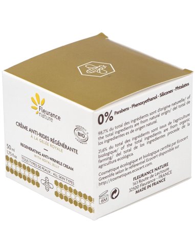 Crema Antiarrugas Regenerante Con Jalea 50Ml Bio de Fleurance Nature