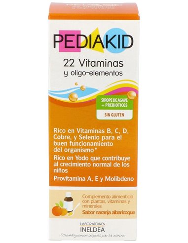 Pediakid 22 Vitaminas-Oligoelementos Jarabe 125Ml. de Ineldea