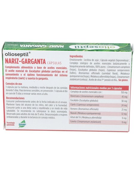 Olioseptil Sinus 15Cap. de Ineldea