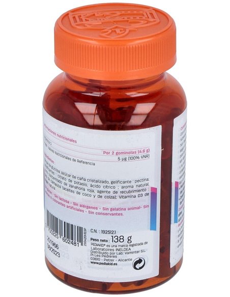 Pediakid Gominolas Vitamina D3 60Gominolas de Ineldea