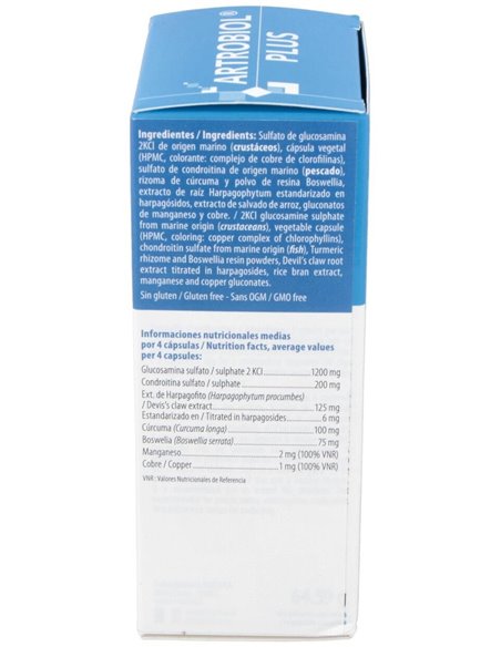 Artrobiol Plus Glucosamina+Condroitina 120Cap. de Ineldea