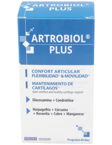 Artrobiol Plus Glucosamina+Condroitina 120Cap. de Ineldea