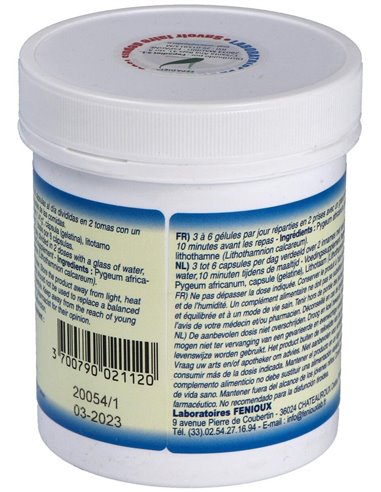 Litho Pygeum Africanum 250Mg. 200Cap. de Fenioux