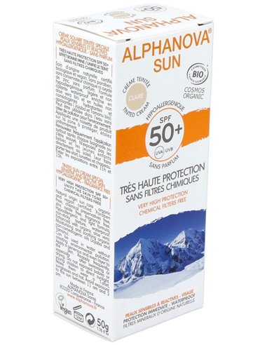 Solar Facial Spf50+ Color Light Hipoaler 50Gr. Bio de Alphanova