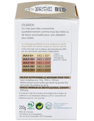 Miel De Manuka Iaa20+ 250Gr. de Comptoirs & Compagnies