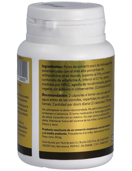 Ashwagold Ashwagandha 90Cap. de Serpens