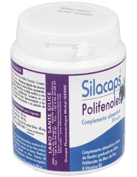 Silacaps Polifenoles Vascular 120Caps. de Labo Sante Silice