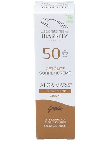 Crema Facial Color Dorado Spf50 50Ml. de Alga Maris - Lab. Biarritz