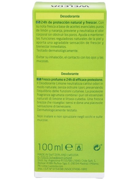 Desodorante Citrus 100 Ml de Weleda