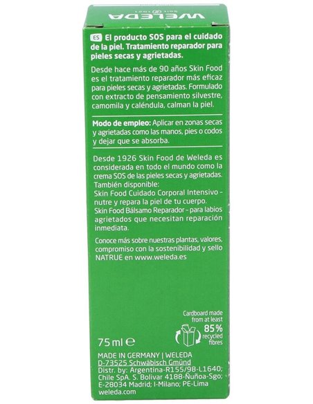 Skin Food Crema De Plantas Medicinales 75Ml. de Weleda